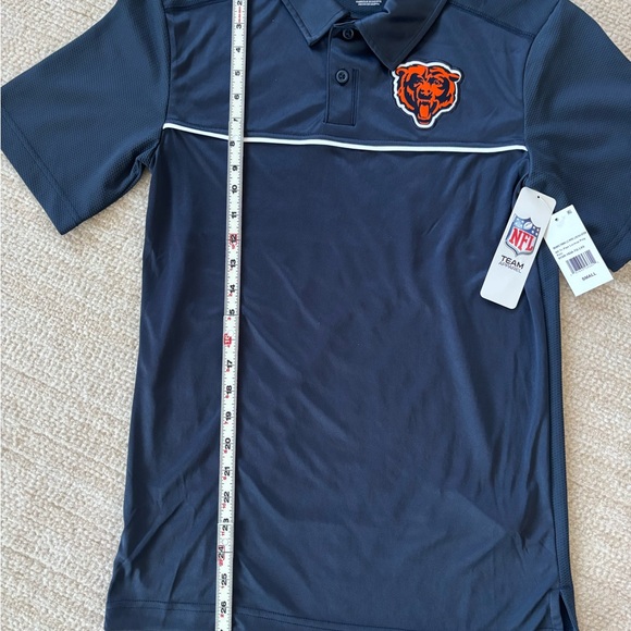 Men’s NFL Chicago Bears Navy Blue Polo Shirt - Picture 6 of 7